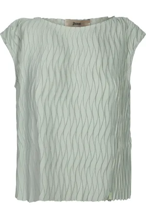 HERNO Embossed Sleeveless Top