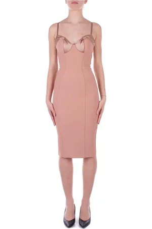 Elisabetta Franchi Midi Dresses, female, , M, Midi Dress with Zipper Closure