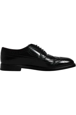 Dolce & Gabbana Business Shoes, male, , 9 UK, Leather Wingtip Formal Shoes