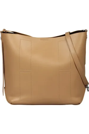 Hogan Grained Leather Hobo Bag
