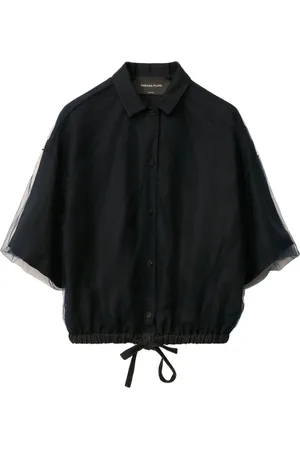Fabiana Filippi Button-Up Jacket with Drawstring Hem