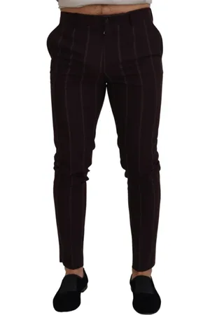 Dolce & Gabbana Suit Trousers, male, , M, Elegant Wool Blend Trousers