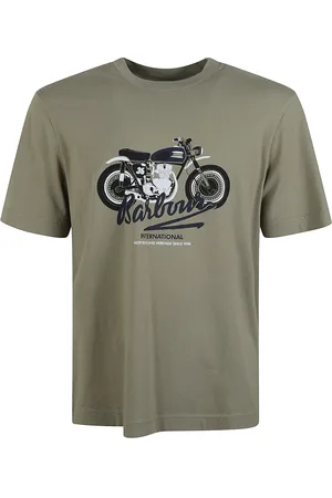 Barbour Graphic Olive Cotton T-shirt