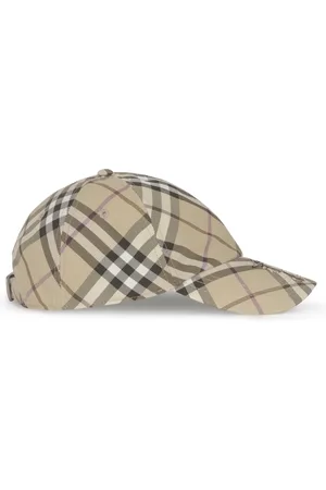 Burberry Caps, female, , M, Check Baseball Hats