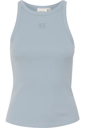 Gestuz Sleeveless Tops, female, , M, Logo Tank Top Grey