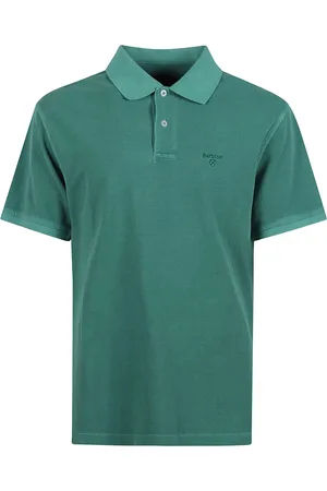 Barbour Polo Shirts, male, , 2XL, Blue Cotton Polo Shirt