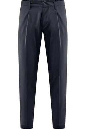 Bomboogie Slim-fit Trousers, male, , W40, Pleated Trousers in Gabardine
