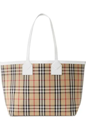 Burberry London Check Beige Tote Bag