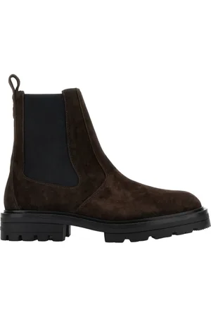 Hogan Suede Chelsea Ankle Boots