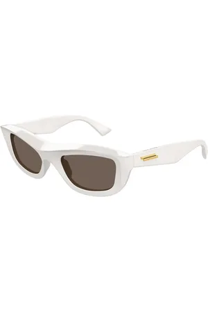 Bottega Veneta Sunglasses, female, , 54 MM, Ivory Brown Sunglasses Bv1326S Model