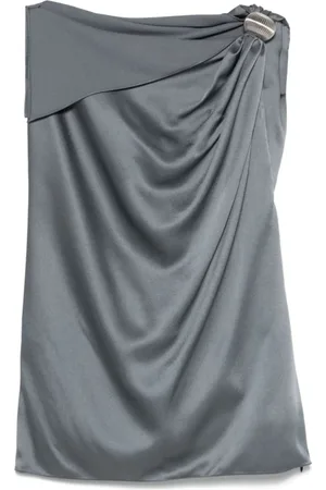 Lanvin Sleeveless Tops, female, , S, Asymmetric Top with Arpège Ring Detail