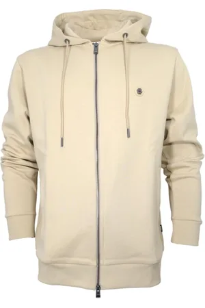 HUGO BOSS Zip-throughs, male, , M, Hooded Sweatshirt C-Spence Ivory