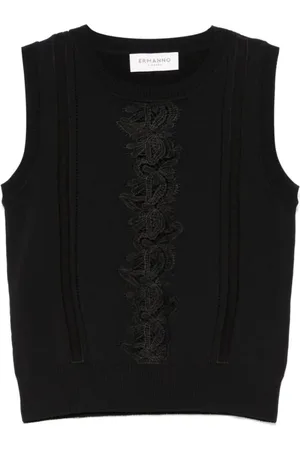 ERMANNO SCERVINO Sleeveless Tops, female, , M, Chic Lace Detail Top