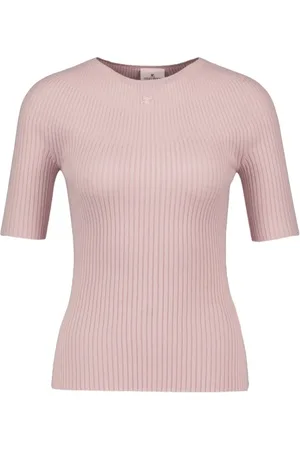 Courrèges T-Shirts, female, , XS, Cotton Jumper with Solar Style