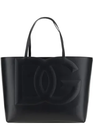Dolce & Gabbana Tote Bags, female, , ONE SIZE, Embossed Logo Calfskin Handbag