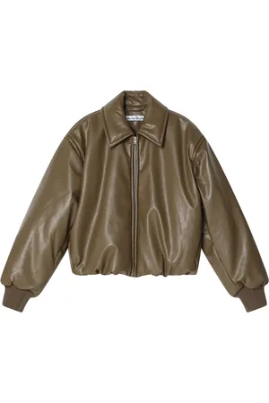 Acne Studios Leather Jackets, female, , XS, Signature Bomber Jacket
