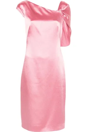 Givenchy Midi Dresses, female, , M, Asymmetric Draped-Back Dress