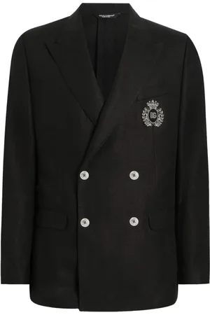 Dolce & Gabbana Double-Breasted Crest Jacket in
