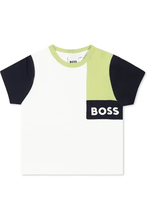 HUGO BOSS T-Shirts, unisex, , 2 Y, Color Block T-Shirt with Logo