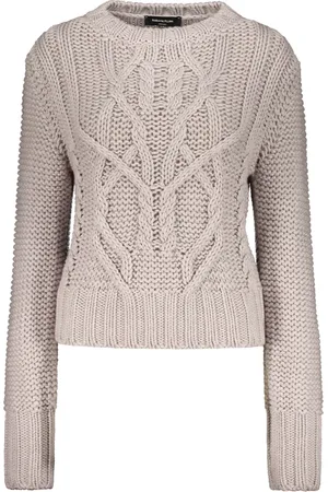 Fabiana Filippi Ribbed Collar Virgin Wool Jumper