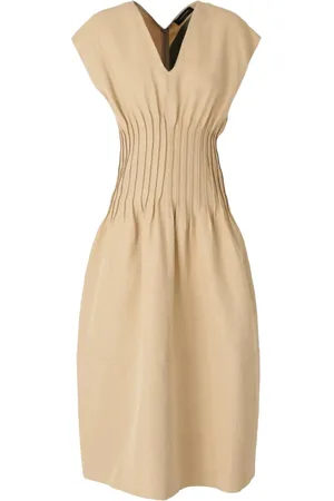 Fabiana Filippi Midi Dresses, female, , S, V-Neck Sleeveless Dress