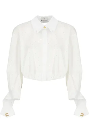 Elisabetta Franchi Shirts, female, , M, Cotton Blend Shirt with Strass