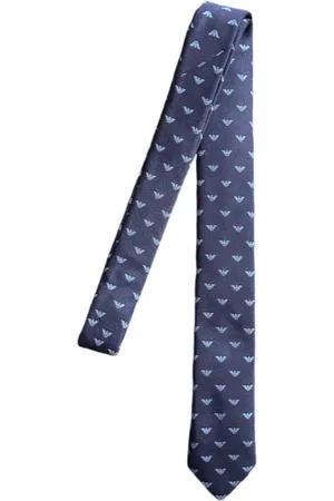 Emporio Armani Silk Tie Night Logo Eagle