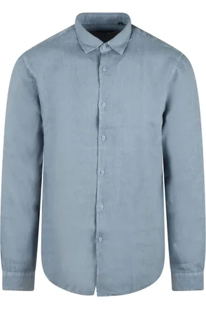 COSTUMEIN Casual Shirts, male, , L, Linen Shirt with Classic Collar