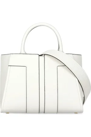 Elisabetta Franchi Handbags, female, , ONE SIZE, Ivory Shoulder Bag with Handles and Strap
