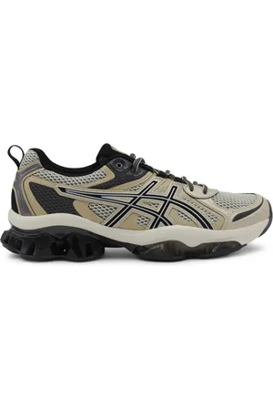 Asics Sneakers, male, , 10 1/2 UK, Beige Lace-Up Trainers with Segmented Sole