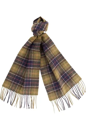 Barbour Winter Scarves, female, , ONE SIZE, Tartan Wool Scarf Fringed Classic Look