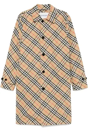 Burberry Button-Up Coat with Belted Cuffs