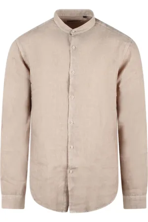 COSTUMEIN Linen Mandarin Collar Shirt