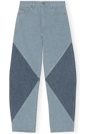 Ganni Loose-fit Jeans, female, , W26, High-Waisted Curving Leg Denim Jeans