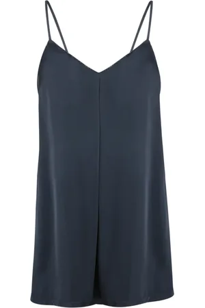 Fabiana Filippi Midnight Satin Viscose Top