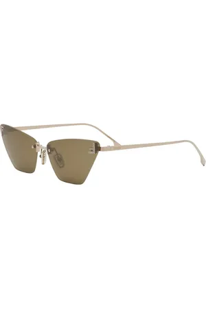 Fendi Geometric Cat-Eye Sunglasses Crystal