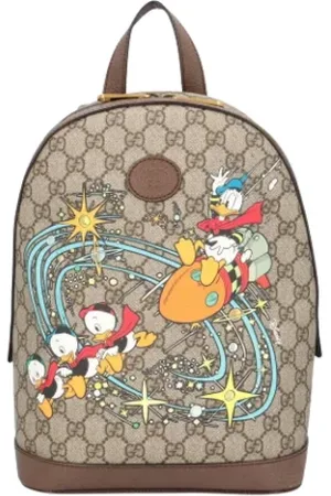 Gucci Pre-owned Backpacks, unisex, , ONE SIZE, Pre-owned Canvas gucci-bags