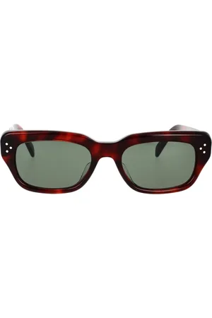 Céline Sunglasses, unisex, , 54 MM, Geometric Sunglasses with Green Lenses