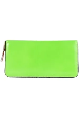 Comme des Garçons Neon Wallet with Zippered Closure