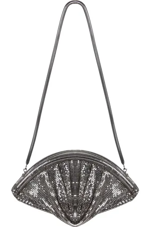 Paco rabanne Shoulder Bags, female, , ONE SIZE, Mesh Clutch with Top Zip Closure