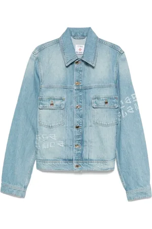 Casablanca Denim Jackets, male, , L, Graffiti Denim Jacket