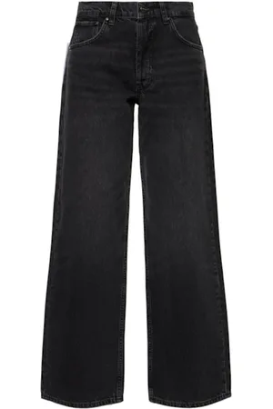 ANINE BING Wide Jeans, female, , W25, Dark Grey Manon Jeans