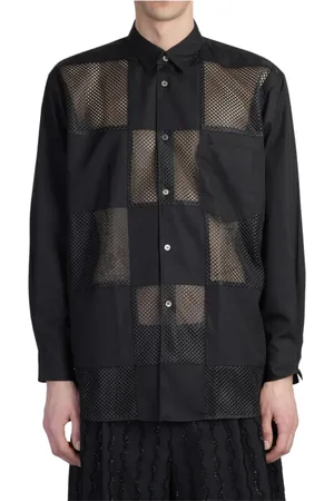 Comme des Garçons Casual Shirts, male, , S, Check Mesh Shirt