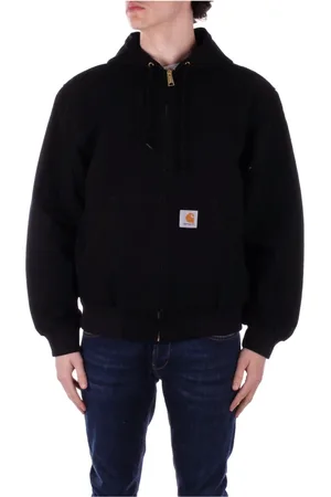 Carhartt Zip-throughs, male, , XL, Hooded Logo Coat Zipper Front Pockets