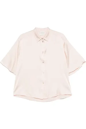 FORTE FORTE Shirts, female, , M, Silk Satin Half Sleeve Shirt