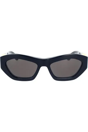 Bottega Veneta Sunglasses, female, , 54 MM, Rectangular Sunglasses with Metal Hinge