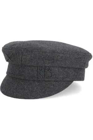 Ruslan Baginskiy Hats, female, , S, Dark Grey Wool Hat with Logo