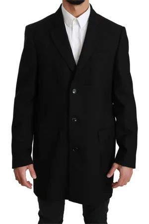 Dolce & Gabbana Single-Breasted Coats, male, , L, Wool Formal Blazer Jacket
