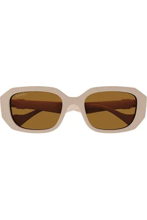 Gucci Sunglasses, female, , 54 MM, Geometric Rectangular Sunglasses Gender Fluid Style