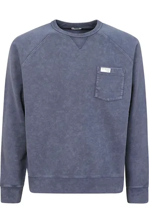 FAY Sweatshirts, male, , XL, Washed Cotton Sweatshirt with Pocket
